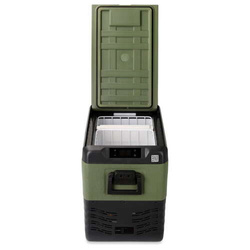 Frigider portabil de voiaj auto cu compresor Yolco KX40 GREEN 34L + căști wireless impermeabile