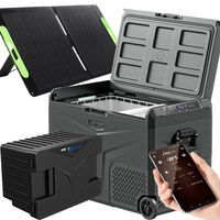 Lada frigorifica auto profesionala cu compresor Yolco TCX50 CARBON 52L + baterie modulara + panou solar 100W