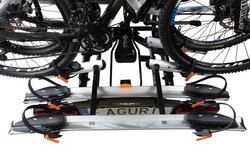 Aguri Active Bike PRO 3+1 Silver suport biciclete pe carlig pentru transportul a 4 biciclete