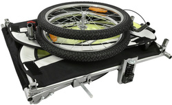 Remorca de biciclete cu amortizor 2 persoane +JOGGER verde + gratuit