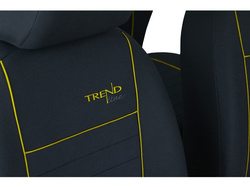 Huse pentru scaune auto Pok-Ter Trend Line din material culoare galben