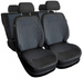 Set Huse Auto Universale din 9 Piese, Tapitate, Model Auto-Dekor Royal, Culoare Gri, Compatibile cu Scaune cu Airbag