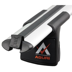 Set bare portbagaj din aluminiu cu cheie 135 cm AGURI RUNNER II AL 1.35 A/B Argintiu