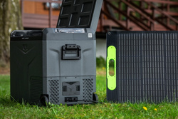 Panou fotovoltaic/solar portabil pentru alimentarea frigiderului Yolco 100W