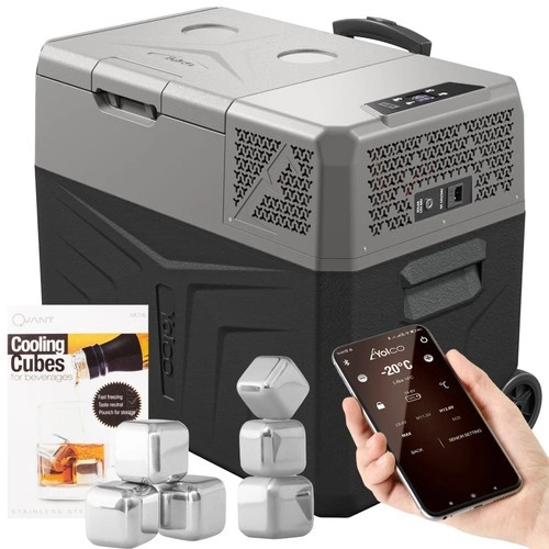 Lada frigorifica auto profesionala USB bluetooth 5.0 Yolco BCX40 GREY 39L 12V 24V 100-230V + gratuit
