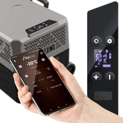 Lada frigorifica auto profesionala USB bluetooth 5.0 Yolco BCX30 GREY 28L 12V 24V 100-230V