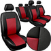 Huse pentru scaune auto Auto-Dekor Comfort Piele Ecologica Rosu