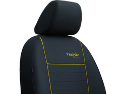 Huse pentru scaune auto Pok-Ter Trend Line din material culoare galben