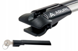 Bare portbagaj din aluminiu Aguri Prestige II PS34 Argintiu