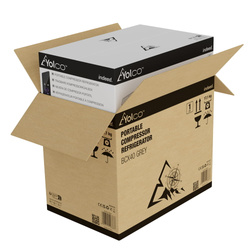 Lada frigorifica auto profesionala USB bluetooth 5.0 Yolco BCX40 GREY 39L 12V 24V 100-230V + baterie modulară + cuburi de gheață gratuite
