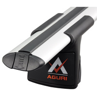 Set bare portbagaj din aluminiu cu cheie 135 cm AGURI RUNNER II AL 1.35 C/D Argintiu