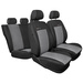 Huse pentru scaune auto Auto-Dekor Elegance din material textil Auto-Dekor Elegance Popiel 2 Gri