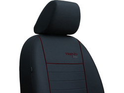 Huse pentru scaune auto Pok-Ter Trend Line din material culoare bordo