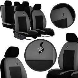 Set huse auto Road Pok-Ter din piele ecologica Gri