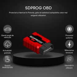 Interfata Diagnoza Auto Multimarca SDProg OBD Negru Programul şi SDProg in limba romana