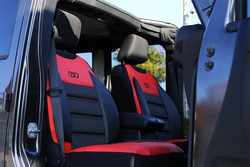 Saltea lombară husă pentru scaun auto Pok-Ter GT Ergonomic rosu