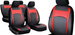 Huse pentru scaune auto Pok-Ter Design Leather Piele Rosu