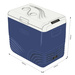 Frigider portabil de voiaj auto cu compresor Yolco NX50 Blue 47L 12V 24V 240V