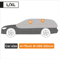 AZILO Pro Igloo acoperiș auto și geam - mărime L-XL hatchback + geantă