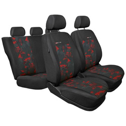Huse pentru scaune auto Auto-Dekor Elegance din material textil Auto-Dekor Elegance Rosie