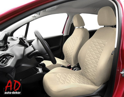 Huse pentru scaune auto Auto-Dekor Modern MP3 Piele Ecologica Bej