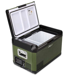 Frigider portabil de voiaj auto cu compresor Yolco GCX37 Green 37L 12V 24V + Baterie modulară Yolco