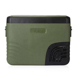 Frigider portabil de voiaj auto cu compresor Yolco KX40 GREEN 34L + căști wireless impermeabile