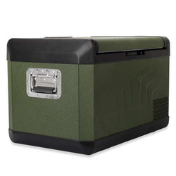 Frigider portabil de voiaj auto cu compresor Yolco GCX37 Green 37L 12V 24V + Baterie modulară Yolco