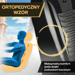 Huse auto Paris, din piele, ergonomice, set complet – bej