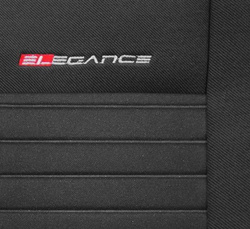 Huse pentru scaune auto Auto-Dekor Elegance din material textil Auto-Dekor Elegance Popiel 4 Gri