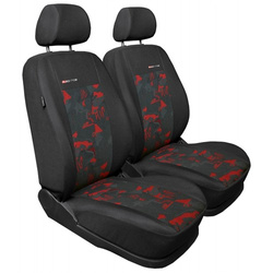 Huse universale pentru scaunele din față ale autoturismului 1+1 Auto-Dekor Rosu