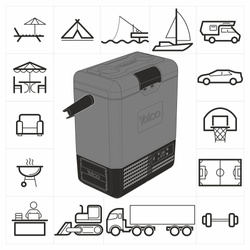 Lada frigorifica auto profesionala USB bluetooth 5.0 Yolco ET8 8L 12V 230V