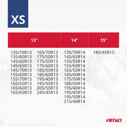 Lanțuri de zăpadă textile mărimea XS EN16662-1 Önorm V5121 2 buc.