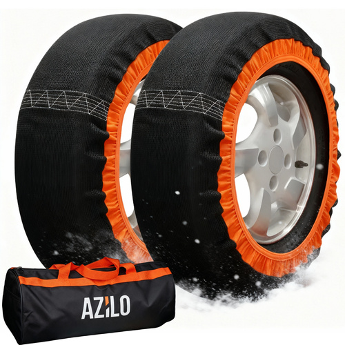 Lanturi de zapada textile AZILO Snow Sock L, Bionic Fiber, omologate, montaj rapid, cu geanta 