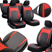 Huse pentru scaune auto Pok-Ter Design Leather Piele Rosu