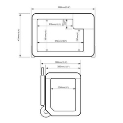Frigider portabil de voiaj auto cu compresor Yolco BCX40 GREY 39L + baterie modulara + scut termic