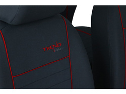 Huse pentru scaune auto Pok-Ter Trend Line din material culoare rosu