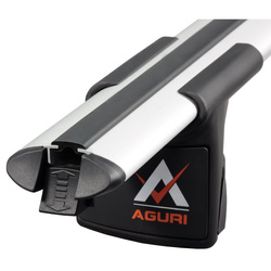 Set bare portbagaj din aluminiu cu cheie 120 cm AGURI RUNNER II AL 1.20 A/B argint