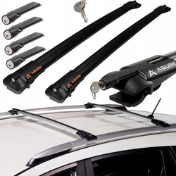 Bare portbagaj din aluminiu Aguri Prestige II S13 Negru