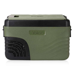 Frigider portabil de voiaj auto cu compresor Yolco KX30 GREEN 25L + căști wireless impermeabile