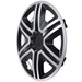  Set 4 capace jante Action doublecolor 14" negru-argintii 