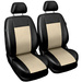 Huse universale pentru scaunele din fata 1+1 Auto-Dekor Comfort Piele Ecologica Bej