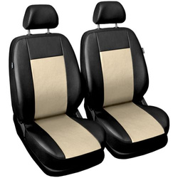 Huse universale pentru scaunele din fata 1+1 Auto-Dekor Comfort Piele Ecologica Bej