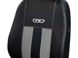 Set huse auto GT Pok-Ter din alcantara si piele ecologica, Gri deschis