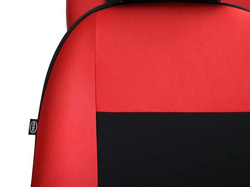 Huse pentru scaune auto Pok-Ter Drive din material, de culoare rosu