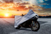 Husa moto Protector, pentru motociclete, fara portbagaj atasat , impermeabila , protectie pentru soare , ploaie , zapada , vant , praf , marimea M