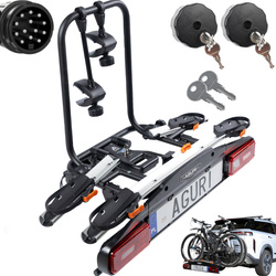 Aguri Active Bike PRO 2 Silver suport biciclete pe carlig pentru transportul a 2 biciclete