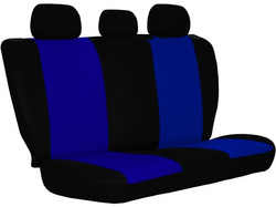  Set huse Scaune Auto Universale, Ekonomic, Negru/ Albastru, 9 buc 