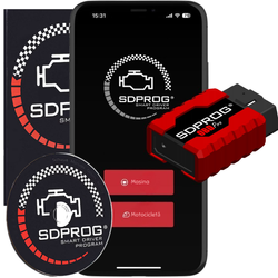 Interfata Diagnoza Auto Multimarca SDProg OBD PRO, Negru + SDProg in limba romana