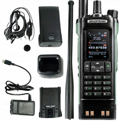 Radio portabil Baofeng DM-32E HTQ DMR negru + bandă de aviație